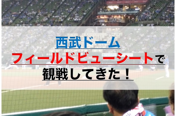 18年 西武ドーム フィールドビューシート 野球観戦記 凡人神のヨノナカシラベ