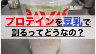 プロテインを豆乳で割るってどうなの 結論 どっちでもok 凡人神のヨノナカシラベ